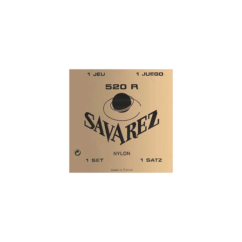 Cordes guitare classique - SAVAREZ - Jeux Rouge - Extra Light, 92