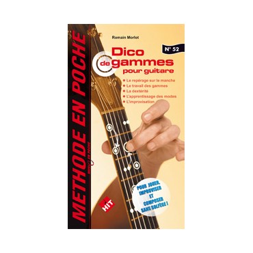 Méthode en poche Dico de gammes pour guitare