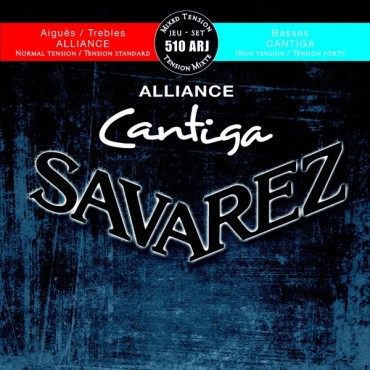 Jeu Guitare classique SAVAREZ Alliance Cantiga Rouge/Bleu