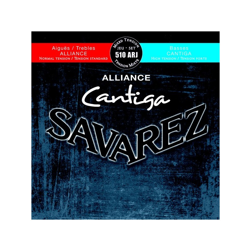 Jeu Guitare classique SAVAREZ Alliance Cantiga Rouge/Bleu