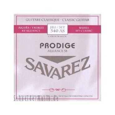 Jeu Guitare classique 3/4-7/8 SAVAREZ Prodige Alliance 58