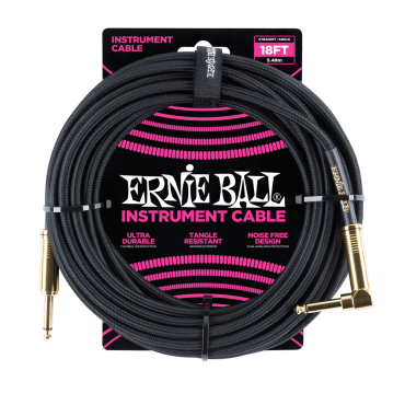Câble instrument coudé 5m50 Ernie Ball