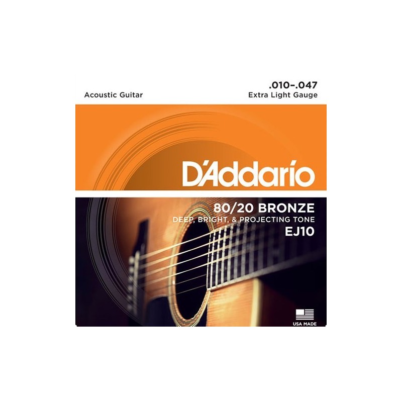 D'Addario EJ10 tension extra light