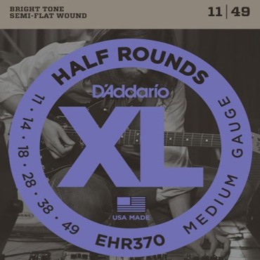 D'Addario Half Rounds EHR370 Tension Medium