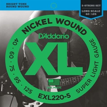 D'Addario EXL220-5 Tension super light