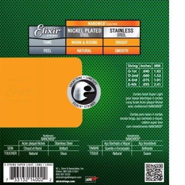 Elixir Electric Bass NanoWeb 14002 super light