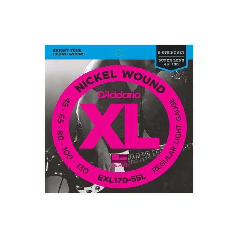 D'Addario EXL170-5SL Tension regular light