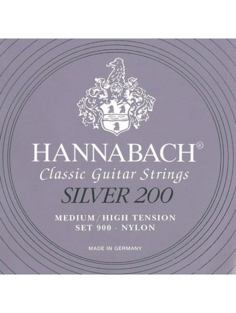 Hannabach Silver 200 set 900MHT medium / high tension