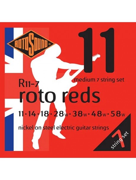 Rotosound Roto Reds 7 cordes R11-7 medium