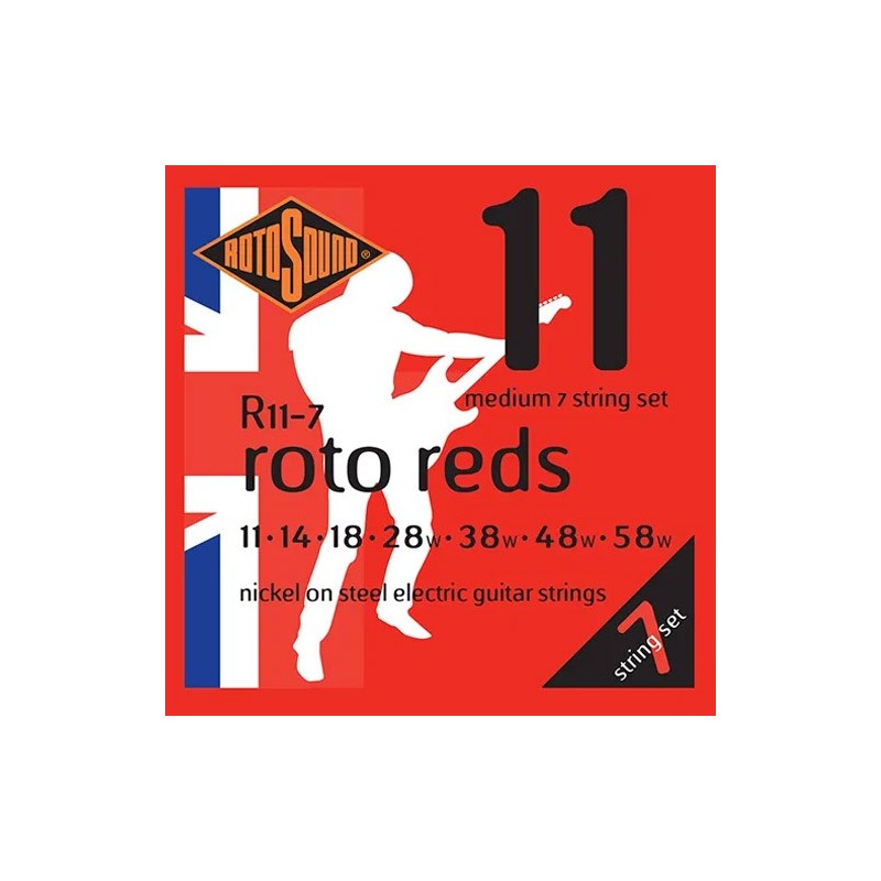 Rotosound Roto Reds 7 cordes R11-7 medium