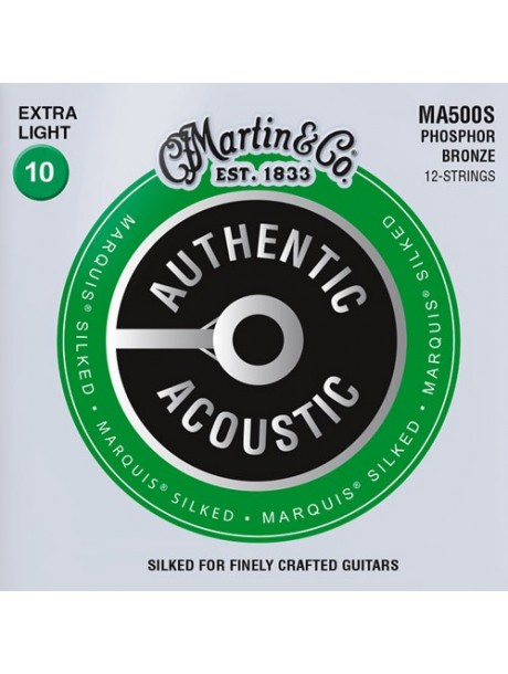 Martin Authentic Marquis Silked 12 cordes MA500S extra light