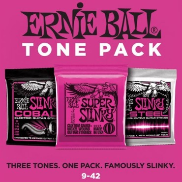 Ernie Ball Tone Pack 3 jeux différents 3333 super slinky