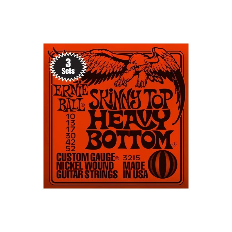 Ernie Ball Slinky pack 3 jeux 3215 skinny top heavy bottom