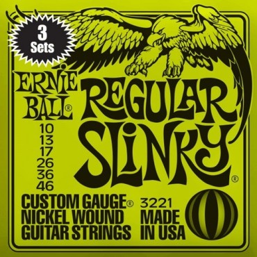Ernie Ball Slinky pack 3 jeux 3221 regular