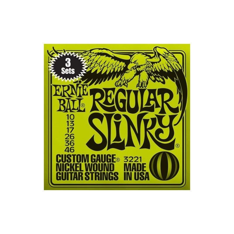 Ernie Ball Slinky pack 3 jeux 3221 regular