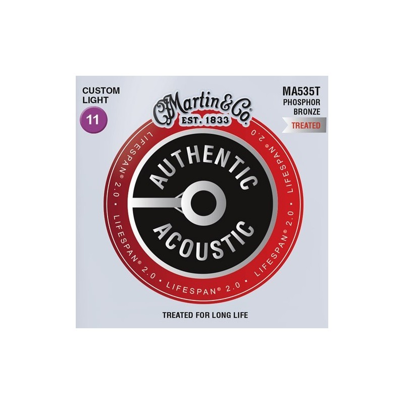 Martin Authentic Treated phosphore bronze MA535T custom light