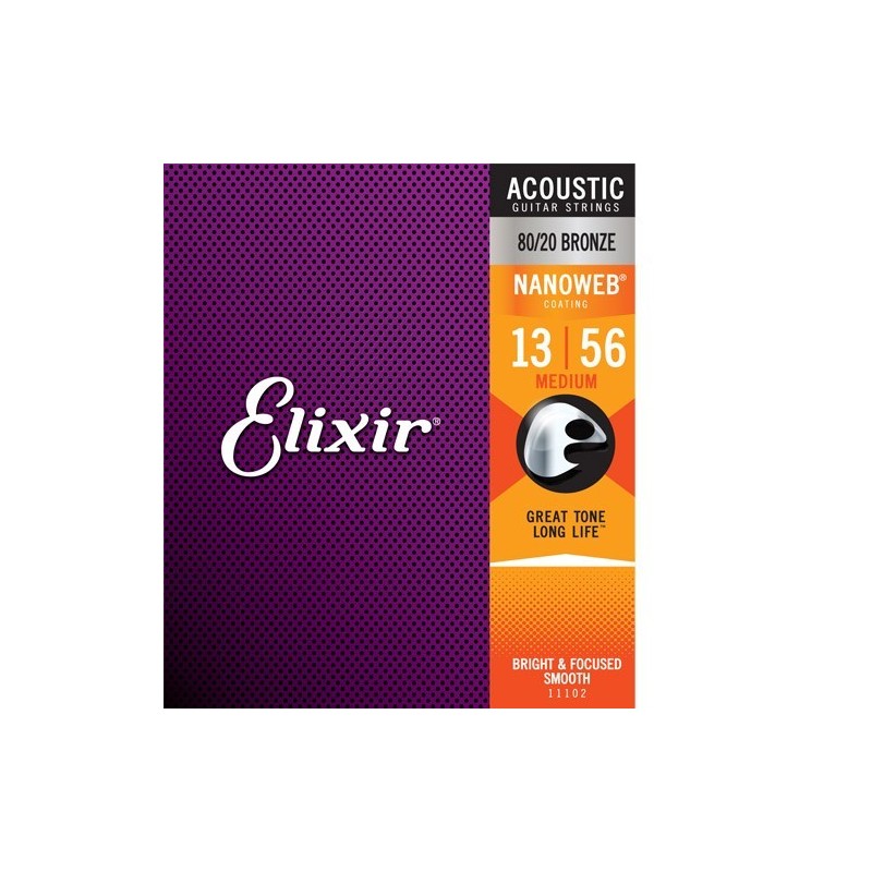 Elixir Acoustic NanoWeb Bronze 11102 medium