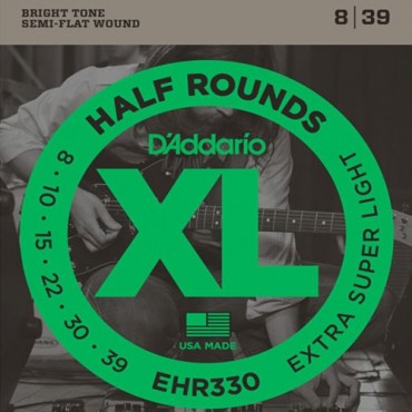 D'Addario Half Rounds EHR330 Tension Extra-super light