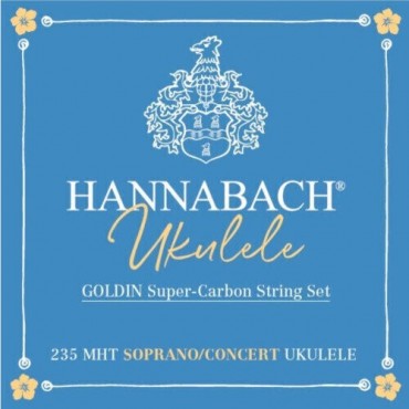 Hannabach Ukulélé Soprano/Concert Goldin Carbon 235MHT
