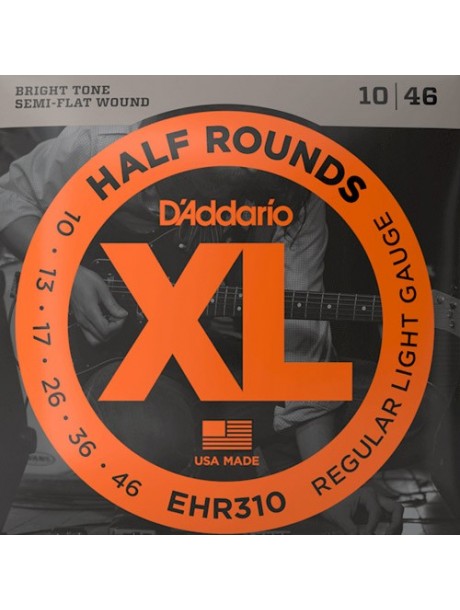 D'Addario Half Rounds EHR310 Tension regular light