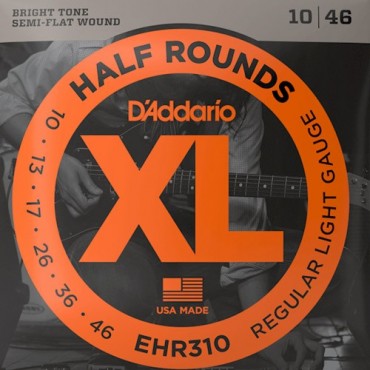 D'Addario Half Rounds EHR310 Tension regular light