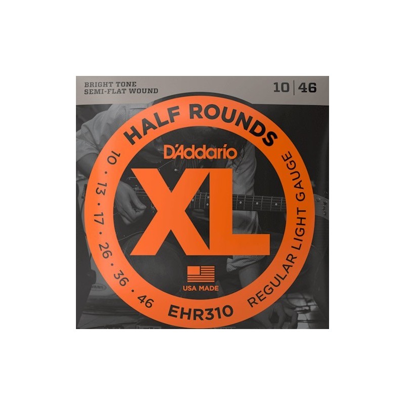 D'Addario Half Rounds EHR310 Tension regular light