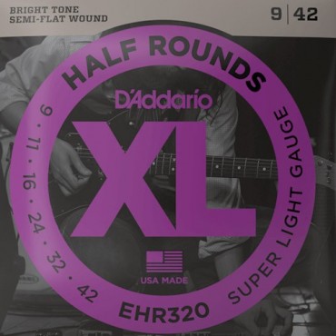 D'Addario Half Rounds EHR320 Tension super light
