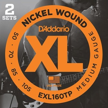 D'Addario EXL160TP Tension Medium (lot 2 jeux)