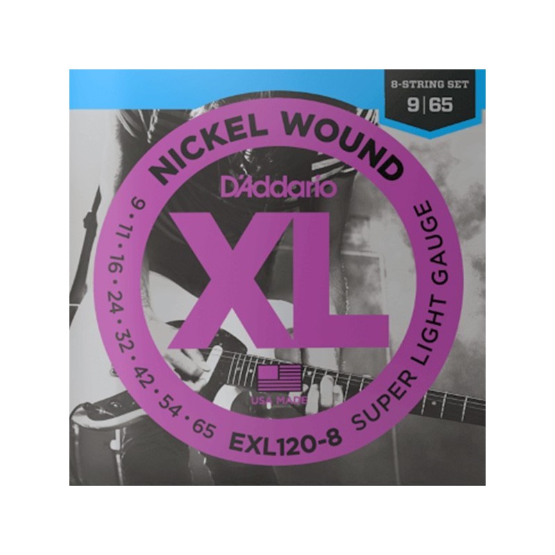 D'Addario EXL120-8 Tension Super Light