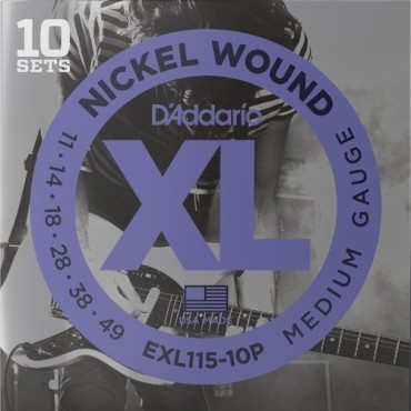D'Addario EXL115-10P Tension Medium