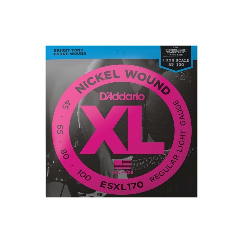 D'Addario ESXL170 double boule long scale Tension regular light