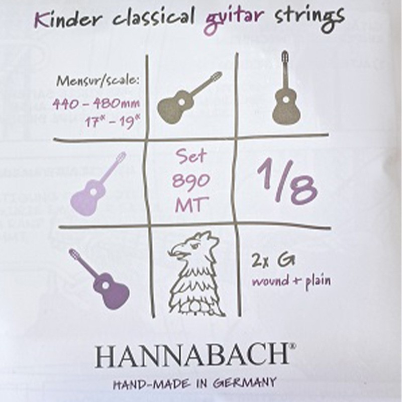 Hannabach 890MT 1/8 Medium Tension