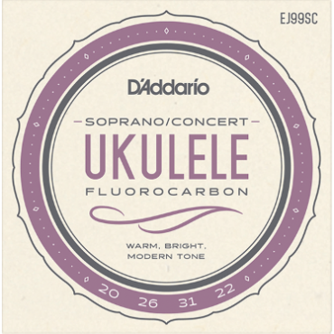 D'Addario Ukulélé soprano/concert EJ99SC