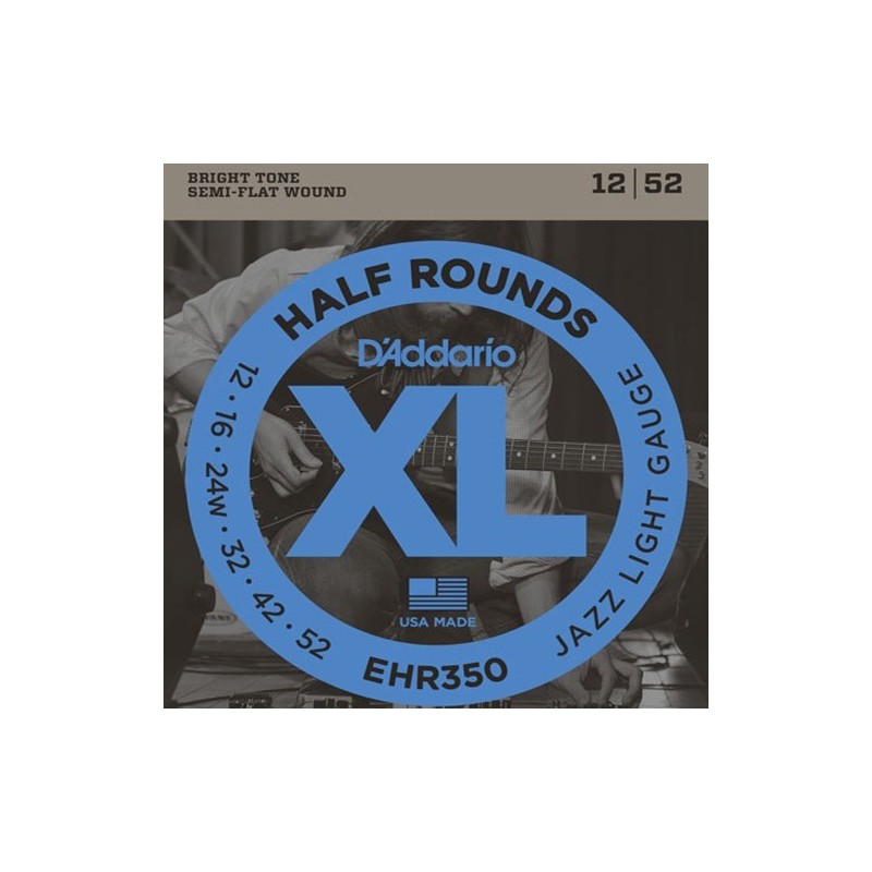 D'Addario Half Rounds EHR350 Tension Jazz Light