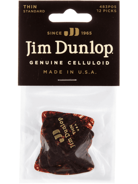 Dunlop Médiators Genuine Celluloid 483P05TH Thin