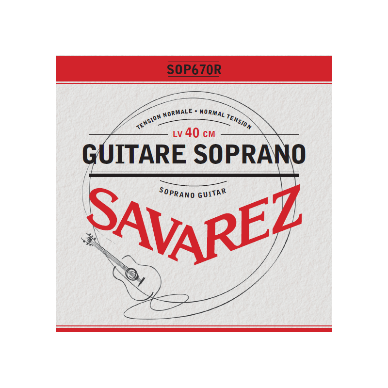 Cordes pour guitare Soprano 40cm SOP670R - Tension Normale