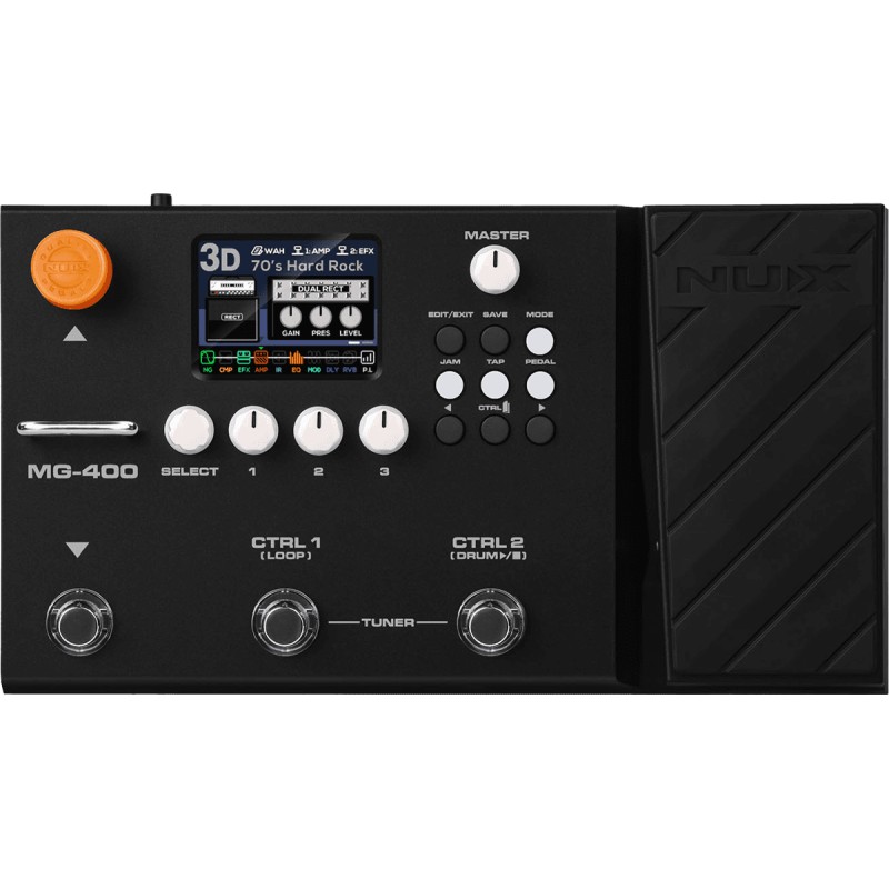 Processeur d'effets Nux Multi-effets guitare / basse - 4 switchs + exp