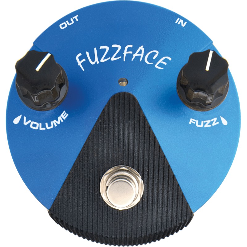 Pédale d'effet Dunlop Fuzz Face Mini Silicon Blue