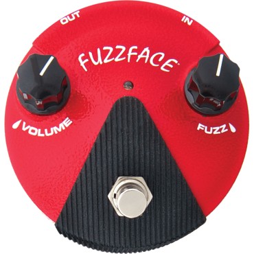 Pédale d'effet Dunlop Fuzz Face Mini Germanium Red