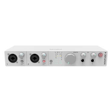 Interface audio Arturia USB 4 E/S MiniFuse 4 blanche