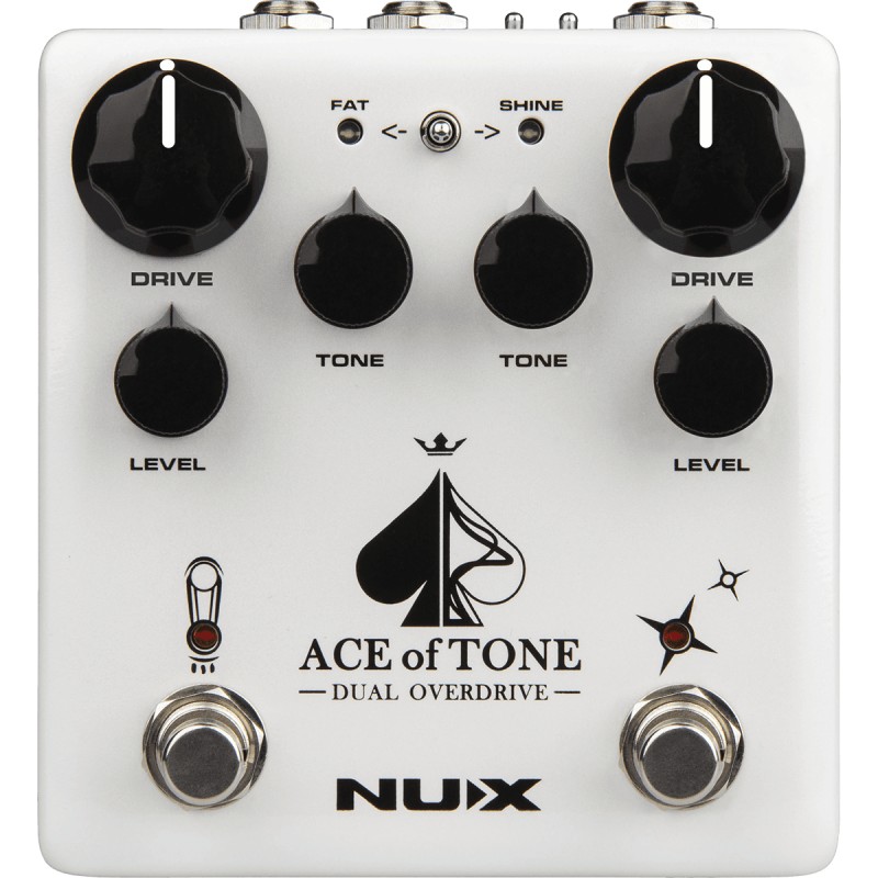 Pédale d'effet Nux d'overdrive double - TubemanII + MorningStar