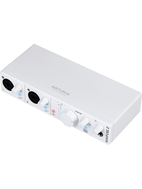 Interfaces audio Arturia USB 2 entrées MiniFuse blanche