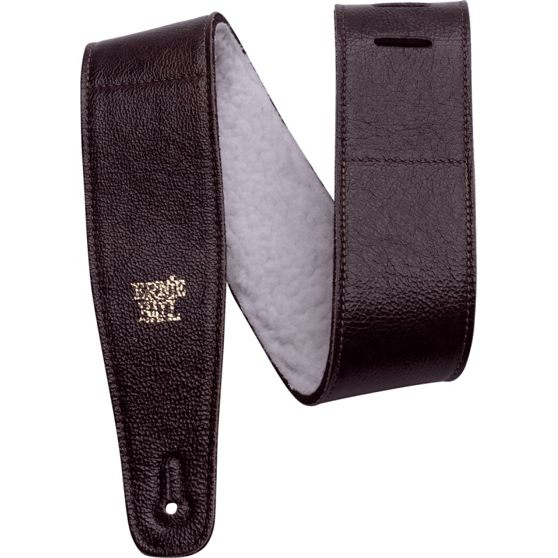 Sangle Ernie Ball Sangle confort marron réglable