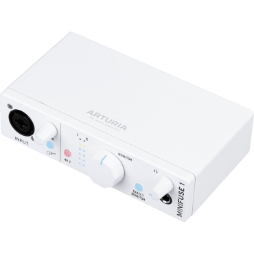Interfaces audio Arturia Interface audio USB 1 entrée MiniFuse blanche