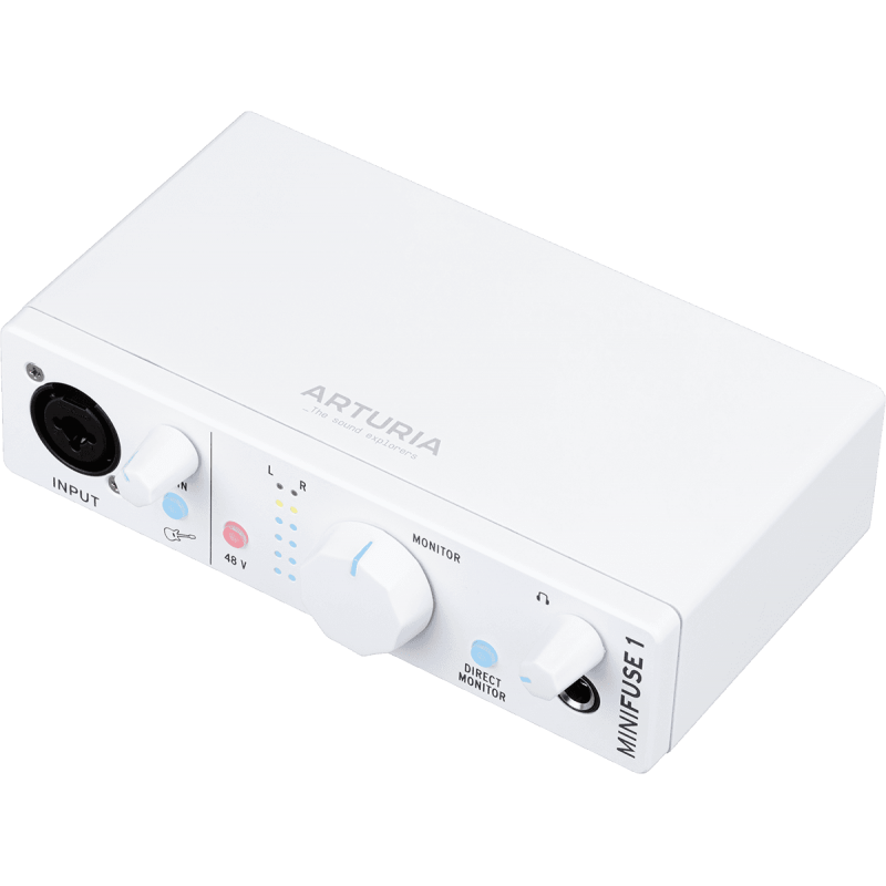 Interfaces audio Arturia Interface audio USB 1 entrée MiniFuse blanche