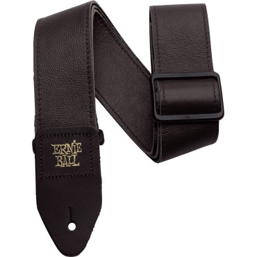 Sangle Ernie Ball cuir italien marron