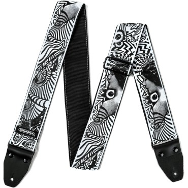 Sangle Dunlop I Love Dust Vortex - Black/White