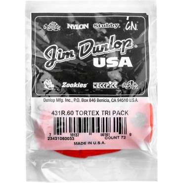 Médiators Tortex Dunlop Tortex Triangle 0