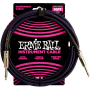 Câble Ernie Ball Gaine tissée jack/jack 3m noir et violet