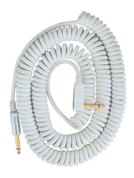 Câble Vox spirale coudé blanc 9m